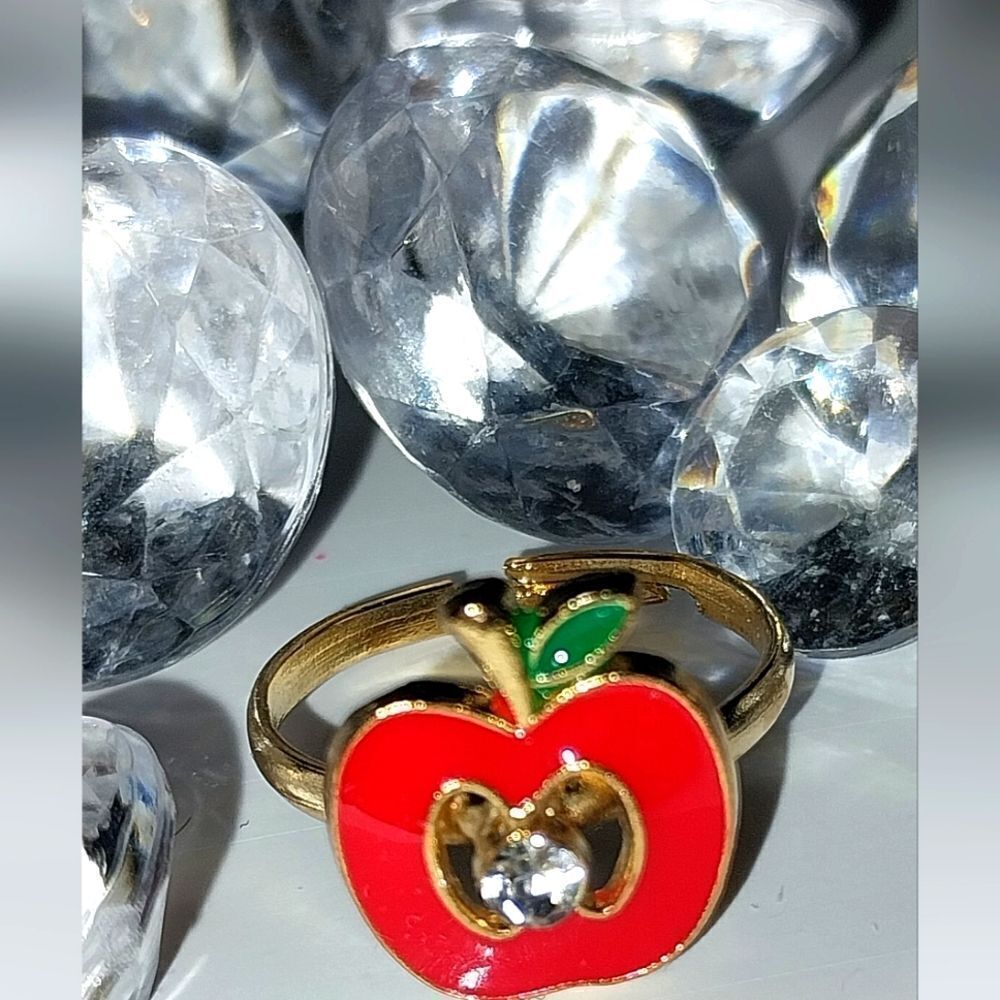 Super cute girls jeweled adjustable ring - Picture 2 of 5